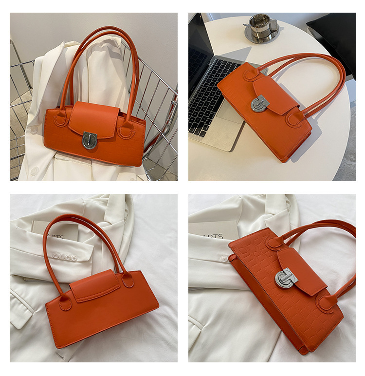 The Retro Lock Shoulder Bag