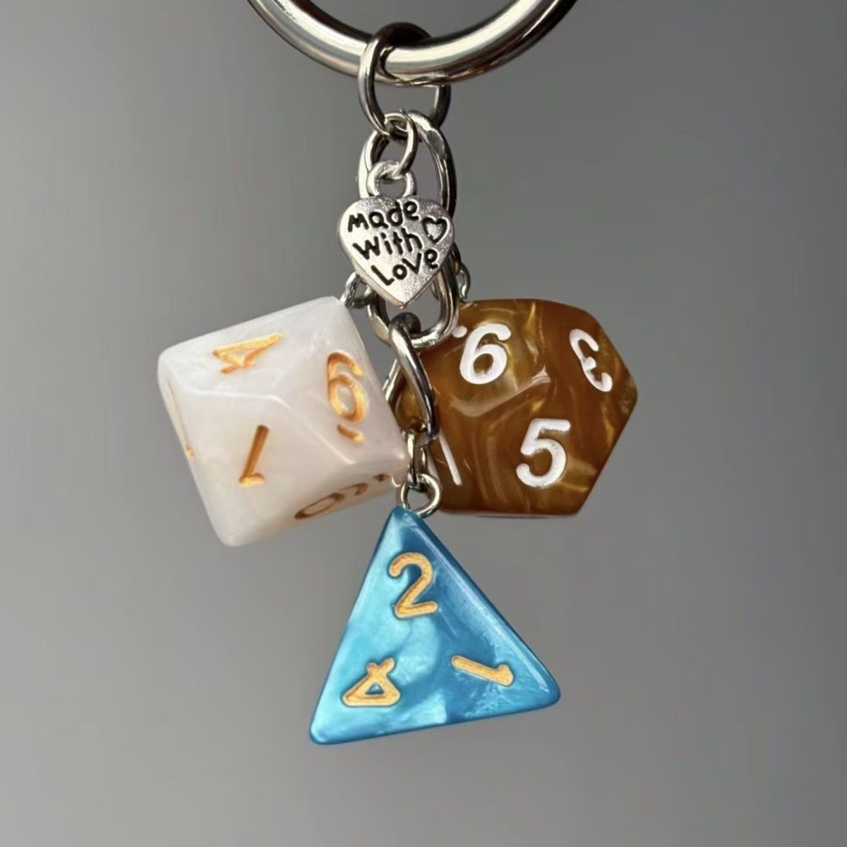 Unique Retro Dice Bag Charm