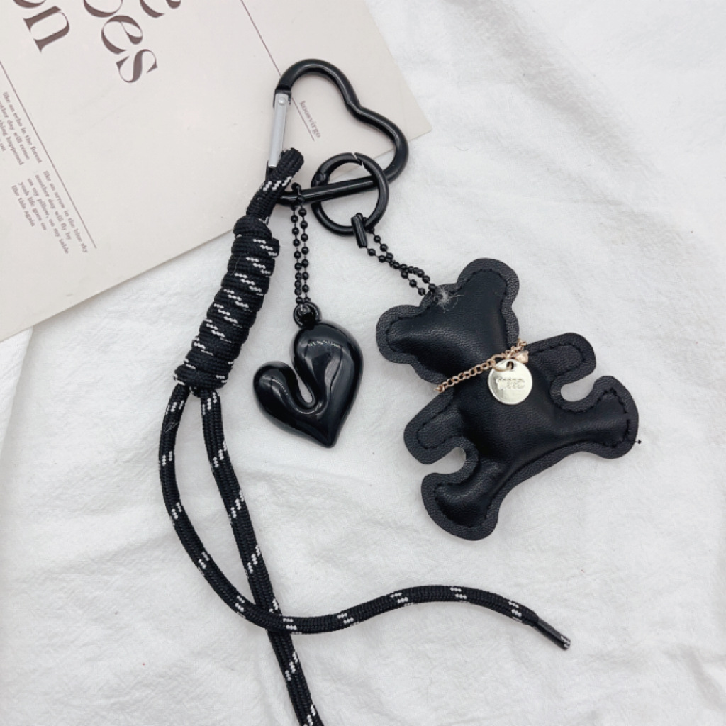 Teddy Heart Bag Charm