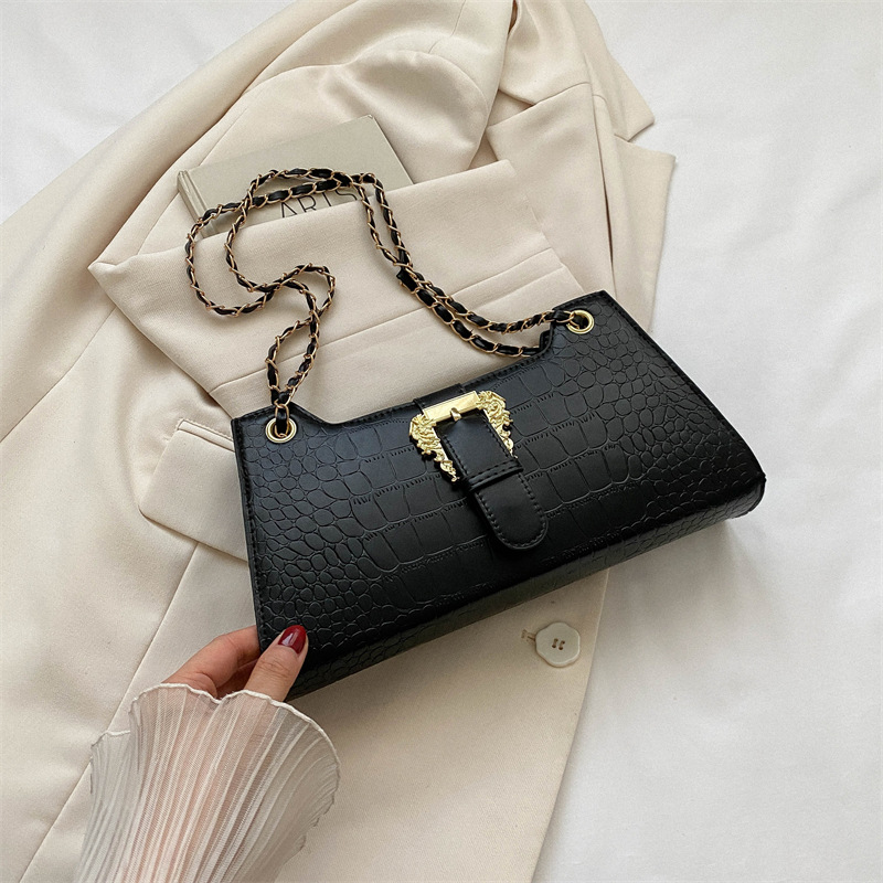 The Gilded Buckle Shoulder Bag