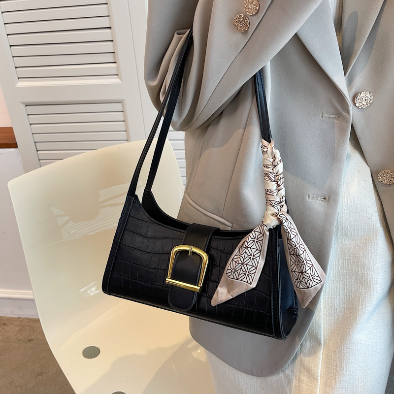 The Buckle Scarf Shoulder Bag