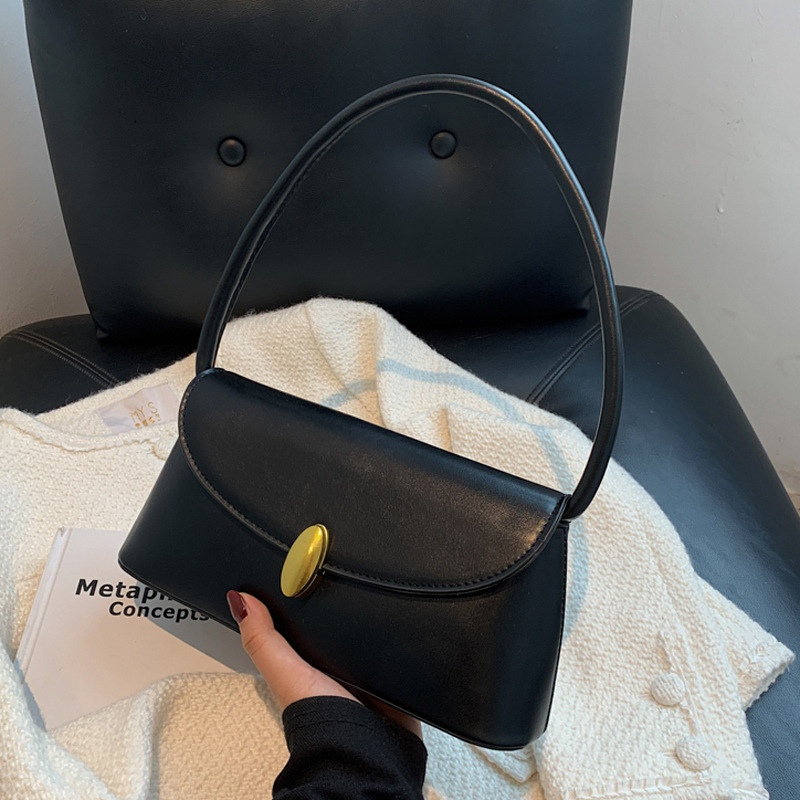 The Elise Oval Clasp Shoulder Bag