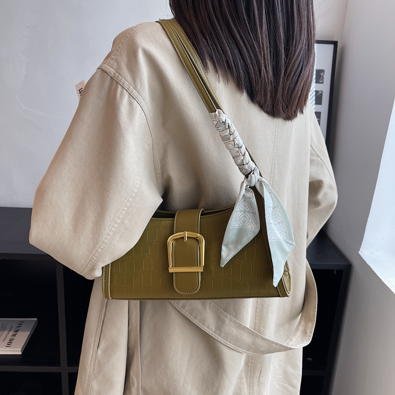 The Buckle Scarf Shoulder Bag