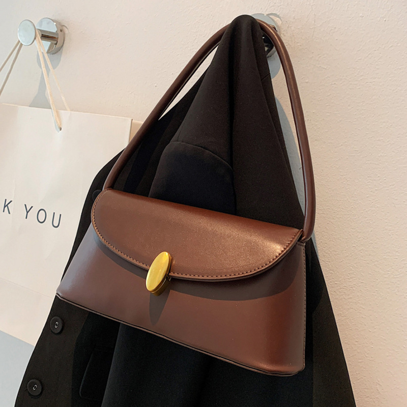 The Elise Oval Clasp Shoulder Bag