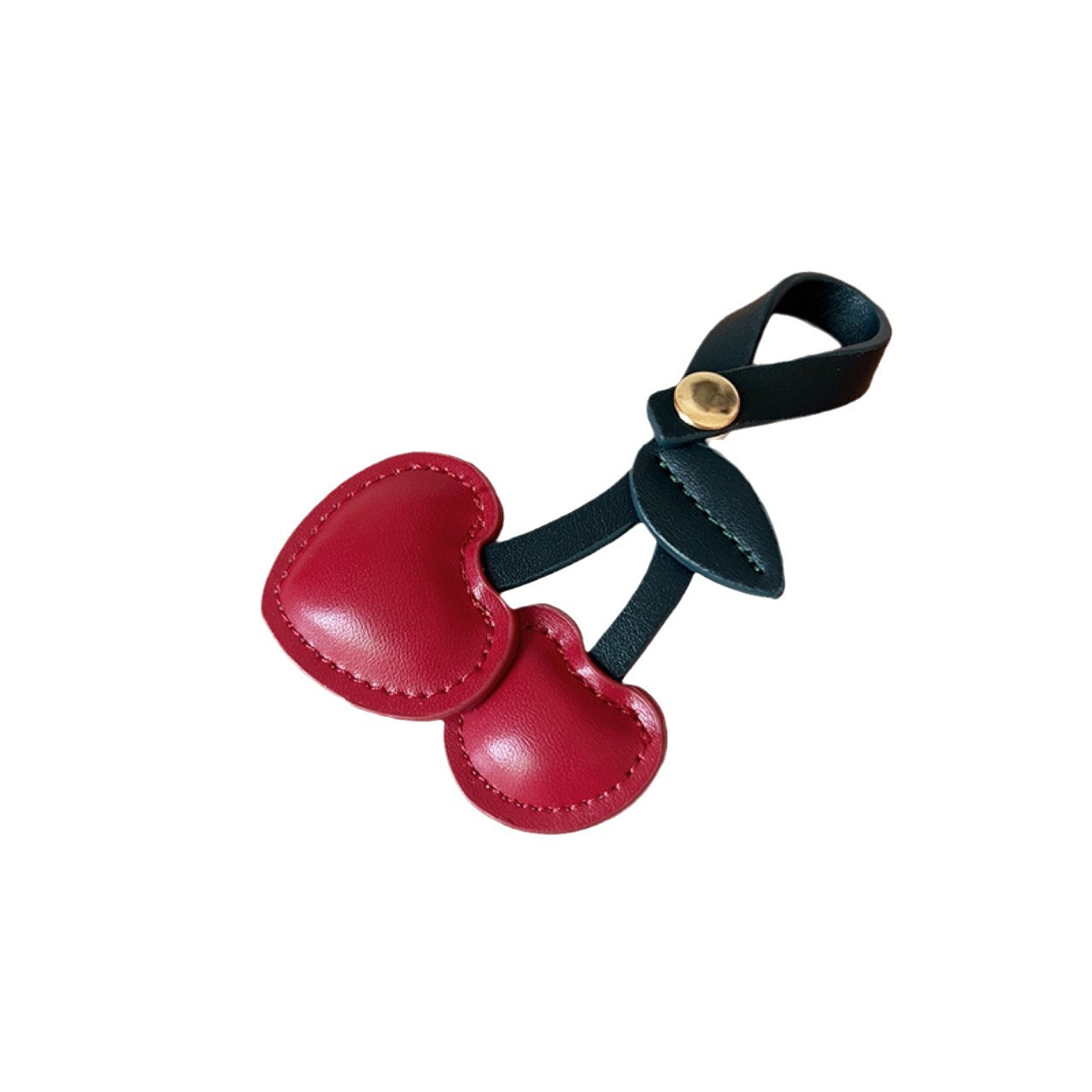Heart Cherry Bag Charm