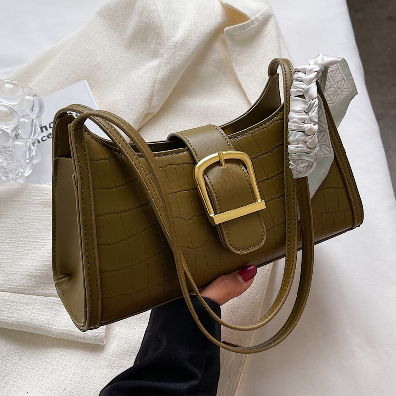 The Buckle Scarf Shoulder Bag