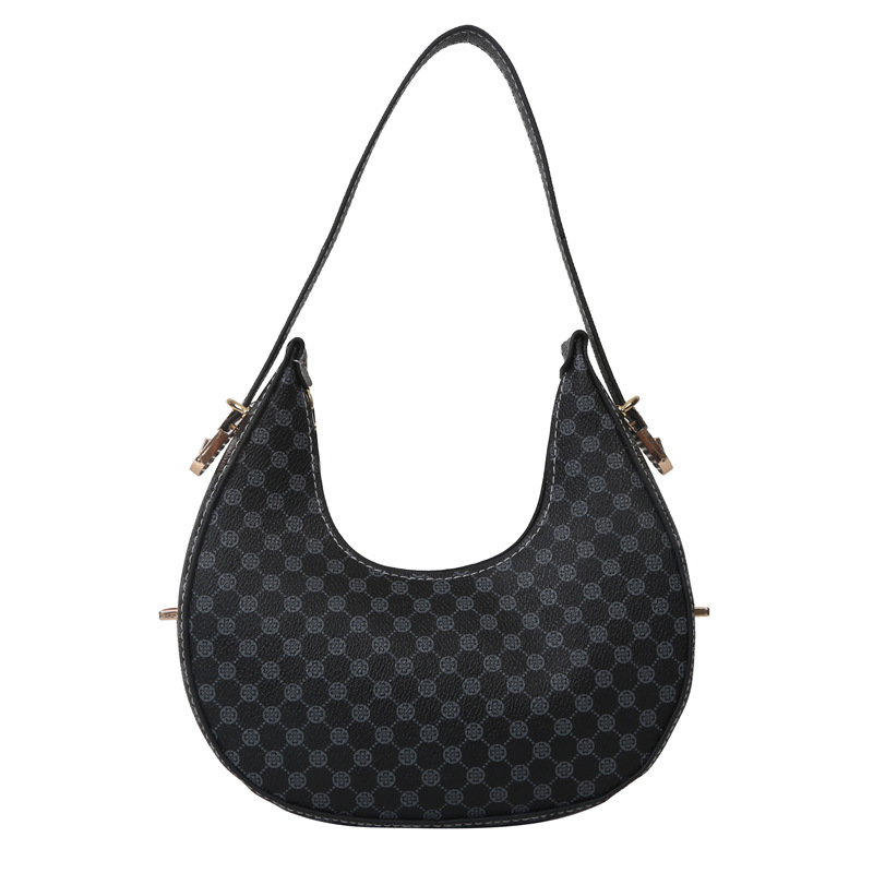 The Crescent Check Shoulder Bag