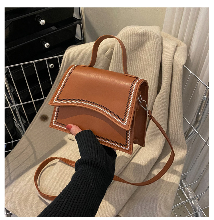 The Clara Stitch-Trim Top Handle Bag