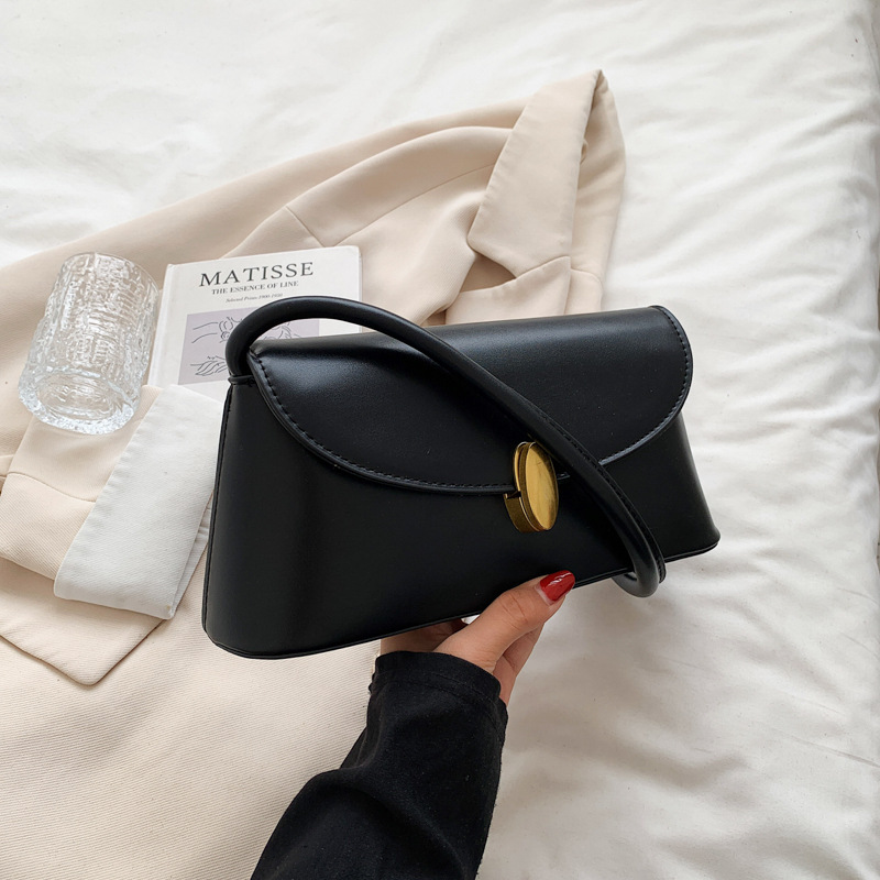 The Elise Oval Clasp Shoulder Bag