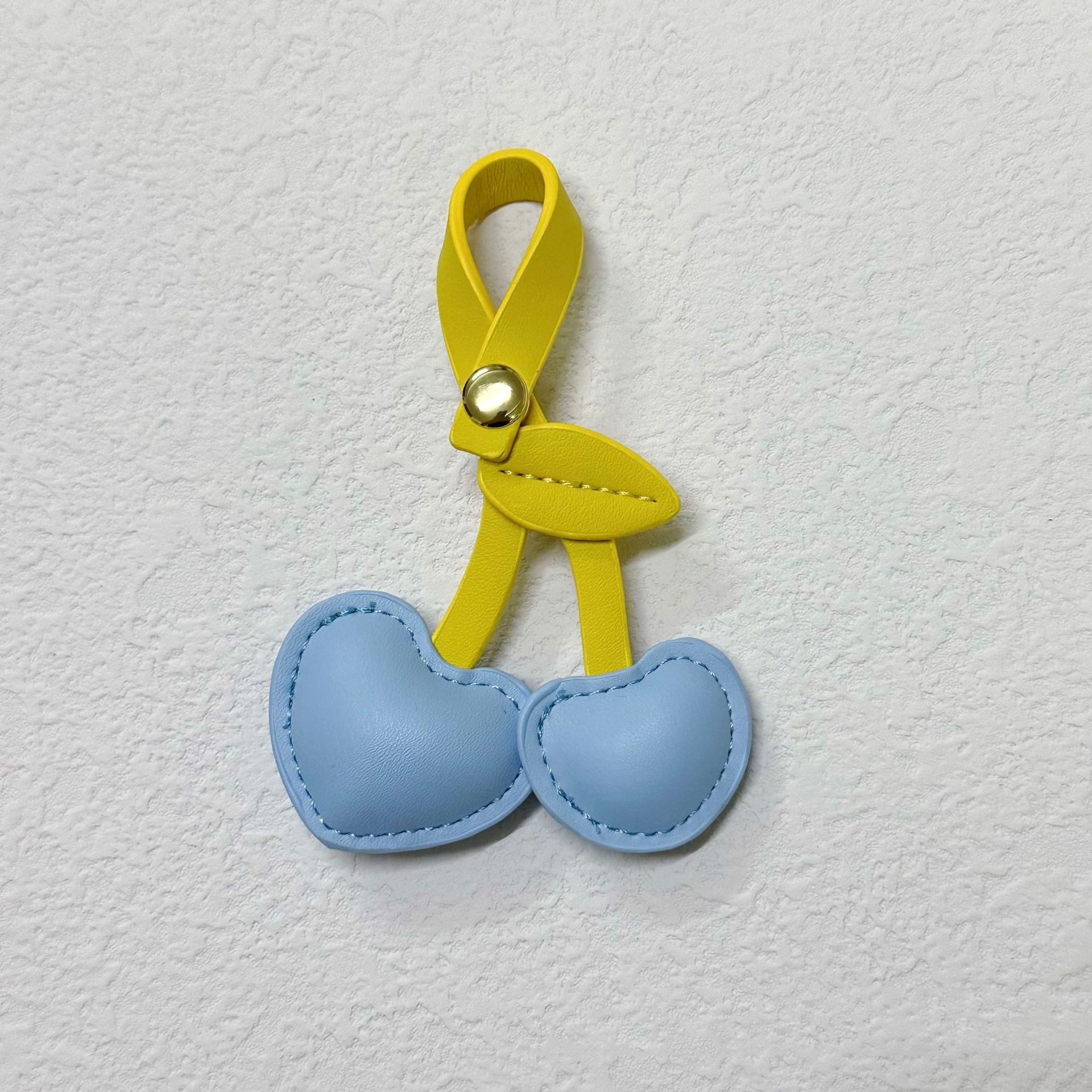 Heart Cherry Bag Charm