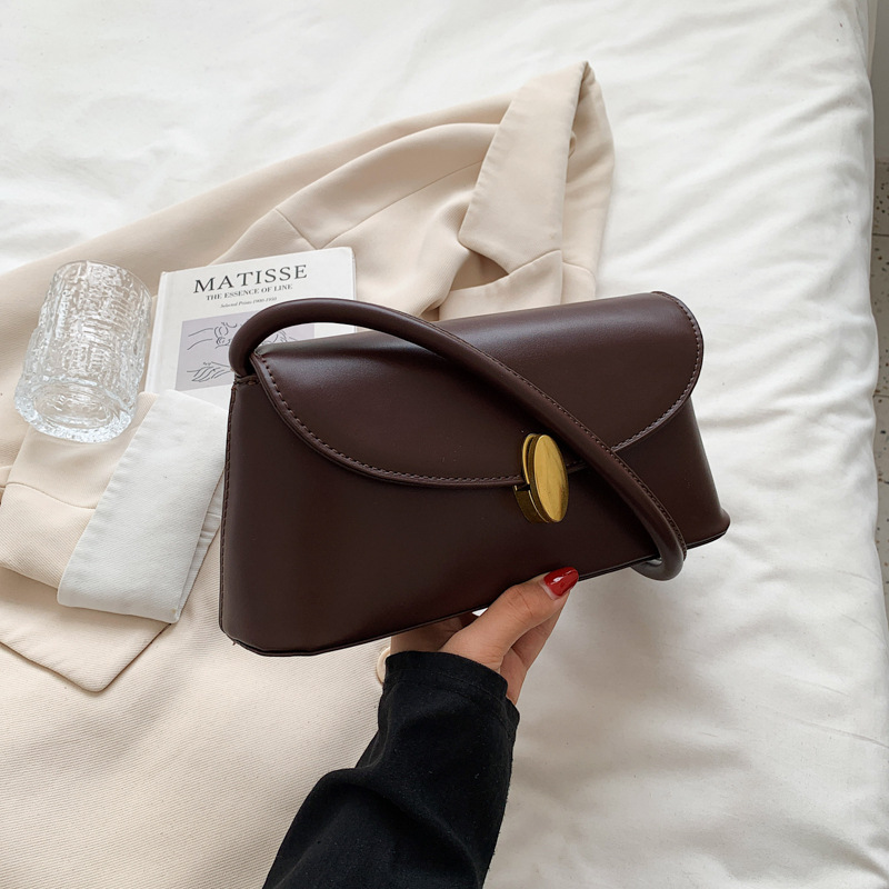 The Elise Oval Clasp Shoulder Bag