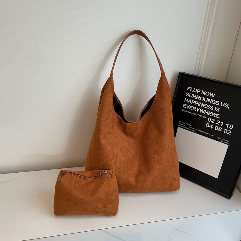 Autumn And Winter Suede Commuter Shoulder Bag